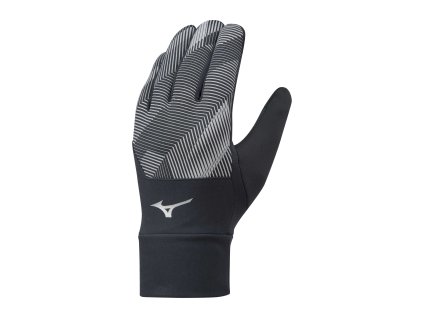 Rukavice Mizuno Windproof Glove / Black/Black (Velikost S)