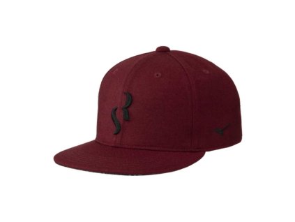 Kšiltovka Mizuno SR FALT CAP (6 pack) / Maroon Red / OS (Velikost OS)