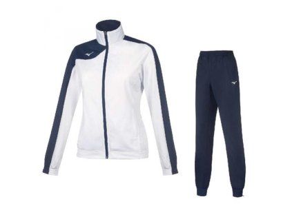 Wom Knit Tracksuit / White/Navy/S (Velikost S)