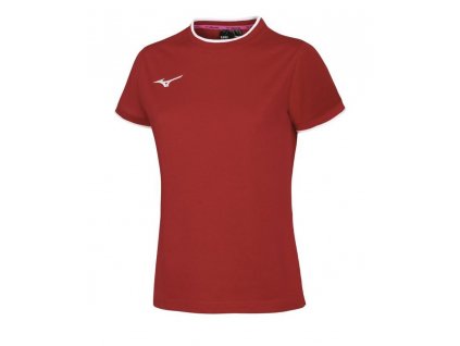 Dámské tričko Mizuno Tee/Red/White