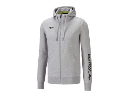 Mizuno Terry FZ Hoodie/Grey Melange/XXL (Velikost XXL)