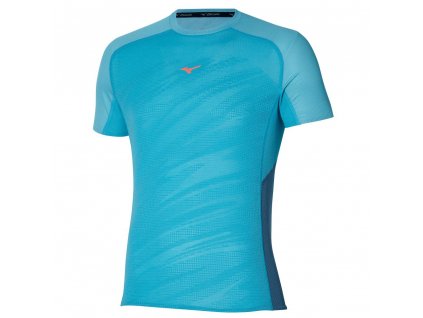 Pánské sportovní tričko Mizuno Aero Tee/Maui Blue