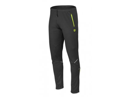 Etape – pánské volné kalhoty DOLOMITE WS, černá/žlutá fluo