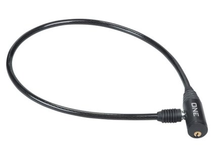 ONE - zámek LOOP 5.0, 650x8 mm, černá