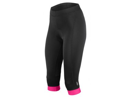 Etape - dámské kalhoty NATTY 3/4 s vložkou, černá/růžová