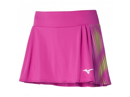 Dámská sportovní sukně Mizuno Printed Flying skirt/Fuchsia fedora/XS