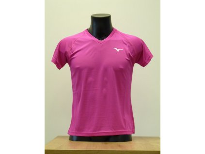 Dámské sportovní tričko Sportovní tričko Mizuno Czechman 2020 Tee W/Dark Pink