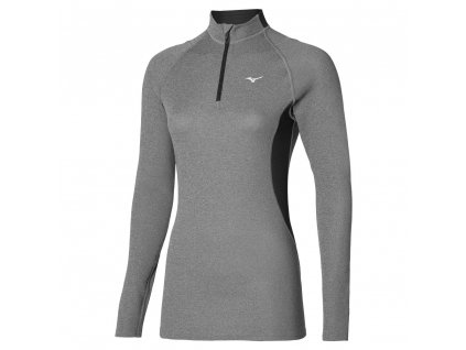 Dámské sportovní tričko Mizuno Wool H/Z / Black/Black