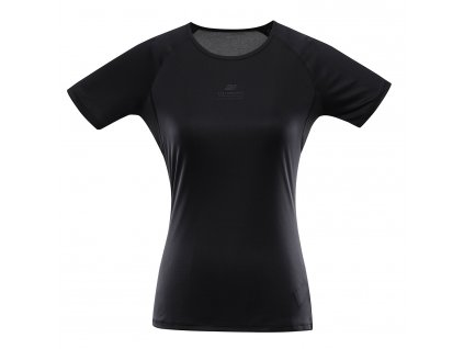 Dámské rychleschnoucí triko s cool-dry ALPINE PRO PANTHERA black