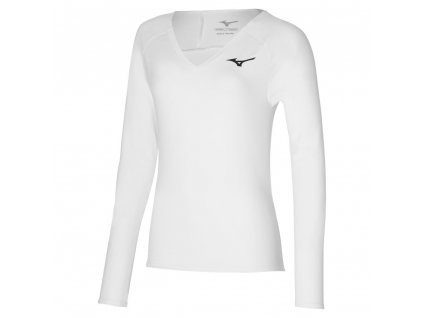 Dámské sportovní tričko Mizuno L/S Tee / White