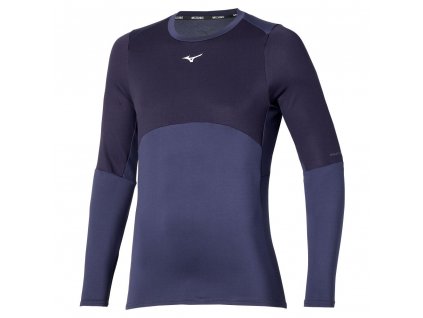 Pánské sportovní tričko Mizuno BT Long Sleeve / Evening Blue