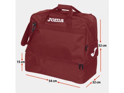 Sportovní taška JOMA BAG TRAINING III BURGUNDY -XTRA-LARGE-