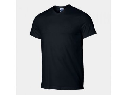 Pánské tričko JOMA VERSALLES SHORT SLEEVE T-SHIRT BLACK (Barva BLACK, Velikost L)