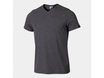 Pánské tričko JOMA VERSALLES SHORT SLEEVE T-SHIRT MELANGE GRAY (Barva GREY, Velikost M)