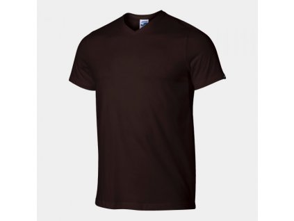 Pánské tričko JOMA VERSALLES SHORT SLEEVE T-SHIRT BROWN (Barva BROWN, Velikost L)