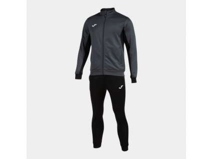 Pánská/Chlapecká sportovní souprava JOMA DERBY TRACKSUIT ANTHRACITE BLACK (Velikost L, Barva ANTHRACITE-BLACK)