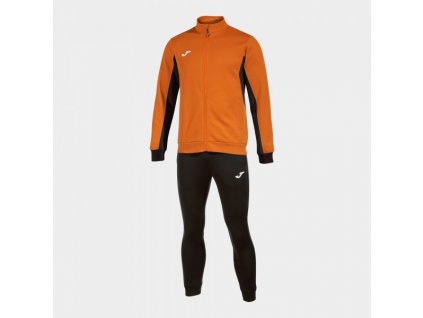 Pánská/Chlapecká sportovní souprava JOMA DERBY TRACKSUIT ORANGE BLACK (Barva ORANGE-BLACK, Velikost 2XL)
