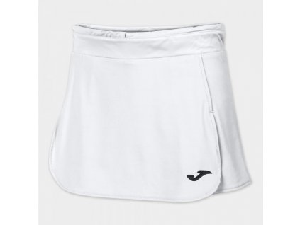 Dámská/Dívčí sportovní sukně JOMA OPEN II WHITE TENNIS SKIRT (Barva WHITE, Velikost 152)