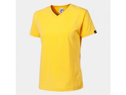 Dámské tričko JOMA VERSALLES SHORT SLEEVE T-SHIRT YELLOW (Barva YELLOW, Velikost 2XL)