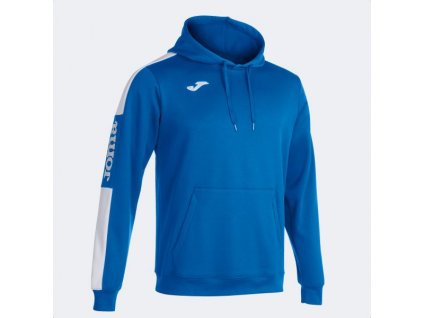 Pánská/Chlapecká mikina JOMA CHAMPIONSHIP IV HOODIE ROYAL WHITE (Barva ROYAL-WHITE, Velikost S)