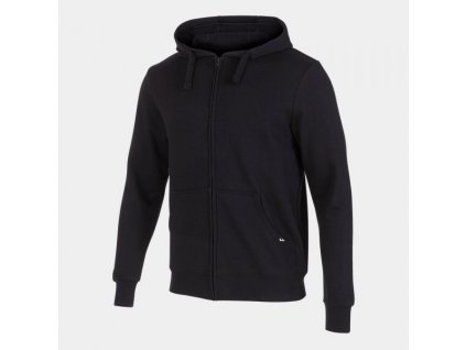 Pánská/Chlapecká mikina JOMA JUNGLE ZIP-UP HOODIE BLACK (Barva BLACK, Velikost 2XL)