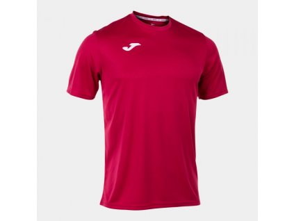 Pánské/Chlapecké sportovní tričko JOMA COMBI SHORT SLEEVE T-SHIRT FUCHSIA (Barva GARNET, Velikost 152)