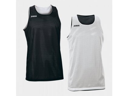 Pánské/Chlapecké basketbalové tričko OMA REVERSIBLET-SHIRT ARO WHITE-BLACK SLEEVELESS