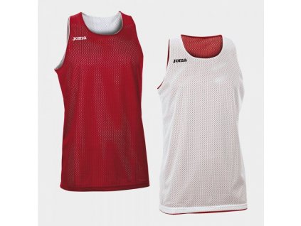 Pánské/Chlapecké basketbalové tričko JOMA REVERSIBLET-SHIRT ARO RED-WHITE SLEEVELESS