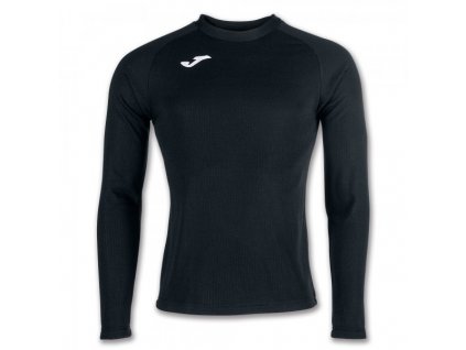 Sportovní spodní tričko JOMA BRAMA FLEECE SHIRT BLACK L/S (Barva BLACK, Velikost L)