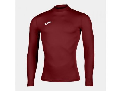 Sportovní spodní tričko JOMA L/S T-SHIRT BRAMA ACADEMY DARK RED (Barva BURGUNDY, Velikost 152-XS)