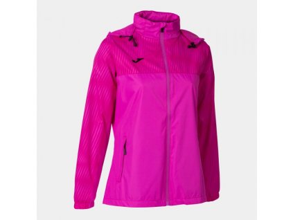 Dámská sportovní bunda JOMA MONTREAL RAINCOAT FLUOR PINK (Velikost L, Barva FLUOR PINK)