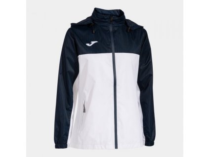 Dámská sportovní bundaJOMA MONTREAL RAINCOAT WHITE NAVY (Velikost 2XL, Barva WHITE-NAVY)