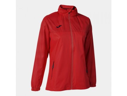 Dámská sportovní bunda JOMA MONTREAL RAINCOAT RED (Velikost 2XL, Barva RED)