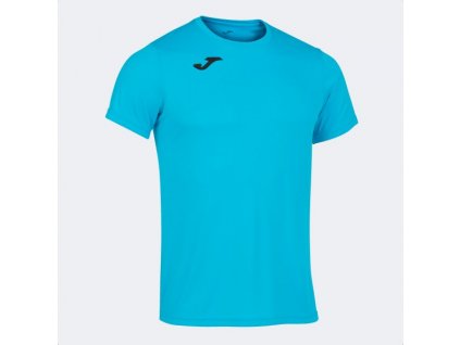 Pánské/Chlapecké sportovní tričko JOMA RECORD II SHORT SLEEVE T-SHIRT FLUOR TURQUOISE (Velikost L, Barva FLUOR TURQUOISE)
