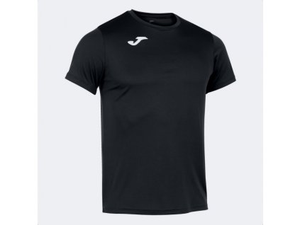 Pánské/Chlapecké sportovní tričko JOMA RECORD II SHORT SLEEVE T-SHIRT BLACK (Velikost 2XL, Barva BLACK)