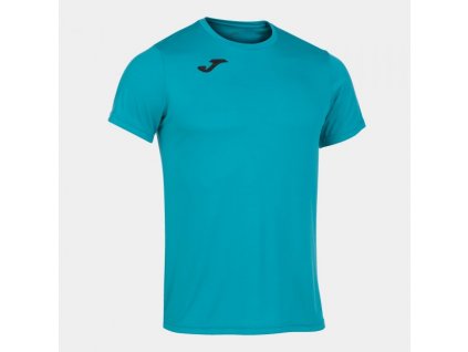 Pánské/Chlapecké sportovní tričko JOMA RECORD II SHORT SLEEVE T-SHIRT TURQUOISE (Velikost 2XL, Barva TURQUOISE)