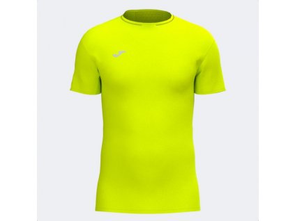Pánské běžecké tričko JOMA R-CITY SHORT SLEEVE T-SHIRT FLUOR YELLOW