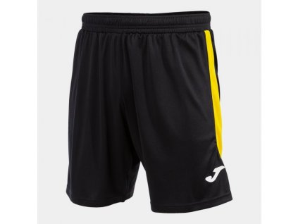 Pánské/Chlapecké fotbalové šortky JOMA GLASGOW SHORT BLACK YELLOW