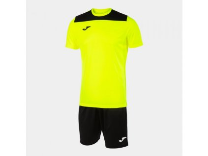 Pánská/Chlapecká fotbalová souprava JOMA PHOENIX II SET FLUOR YELLOW BLACK