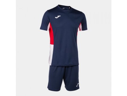 Pánská/Chlapecká fotbalová souprava JOMA DANUBIO II SET NAVY RED WHITE (Velikost M, Barva NAVY-RED-WHITE)