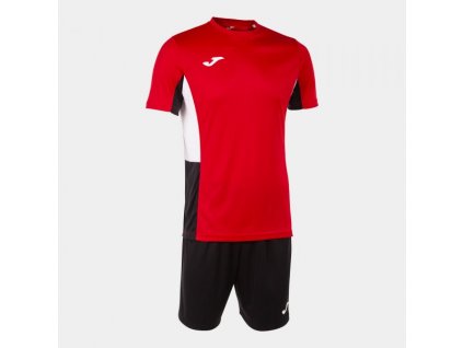 Pánská/Chlapecká fotbalová souprava JOMA DANUBIO II SET RED BLACK WHITE