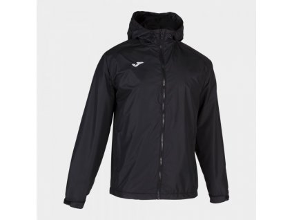 Pánská běžecká bunda JOMA CERVINO POLAR RAINJACKET BLACK (Velikost 2XL, Barva BLACK)