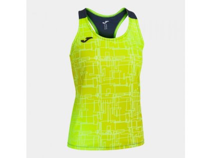 Dámské/Dívčí sportovní tílko JOMA ELITE VIII TANK TOP FLUOR YELLOW NAVY