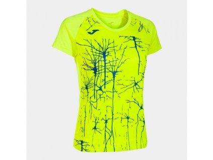 Dámské/Dívčí sportovní tričko JOMA ELITE IX SHORT SLEEVE T-SHIRT FLUOR YELLOW (Velikost L, Barva AMARILLO FLUOR)