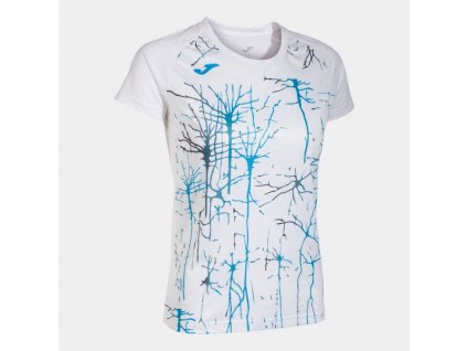 Dámské/Dívčí sportovní tričko JOMA ELITE IX SHORT SLEEVE T-SHIRT WHITE (Velikost L, Barva WHITE)