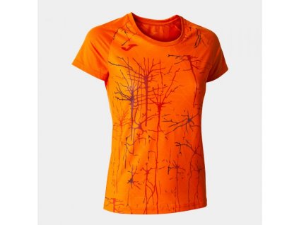 Dámské/Dívčí sportovní tričko JOMA ELITE IX SHORT SLEEVE T-SHIRT ORANGE (Velikost L, Barva ORANGE)