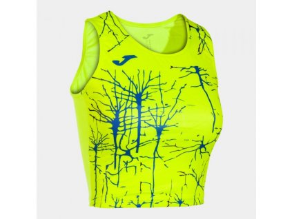 Dámský/Dívčí sportovní top JOMA ELITE IX TOP FLUOR YELLOW (Velikost XL, Barva AMARILLO FLUOR)