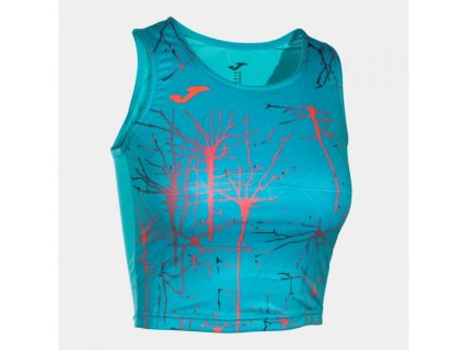 Dámský/Dívčí sportovní top JOMA ELITE IX TOP TURQUOISE (Velikost XL, Barva TURQUOISE)