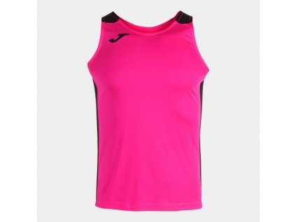 Pánské/Chlapecké sportovní tílko JOMA RECORD II TANK TOP FLUOR PINK BLACK (Velikost 128-140, Barva ROSA FLÚOR-NEGRO)