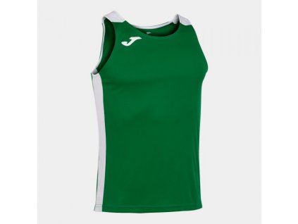 Pánské/Chlapecké sportovní tílko JOMA RECORD II TANK TOP GREEN WHITE (Velikost 2XL, Barva GREEN-WHITE)